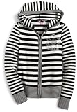 Fang Girls 7-16 Long Sleeve Stripe Cardigan With Rhinestones