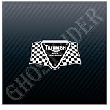 Triumph Made in England Motorcycle Bikes Vintage Racing Flag Sticker Decal 
