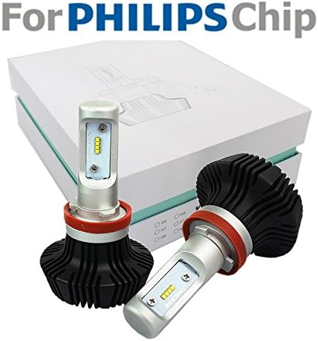 Super Bright 80W 8000Lm 6000K Cool White Led Headlight Bulb Conversion Kit Driving lamp 880 881 H27 For Philips-ZES Chips