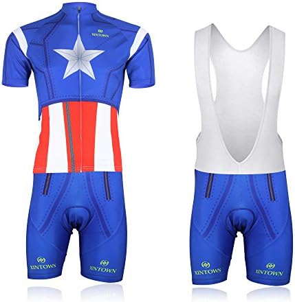 (Type:Set(Bib) size:M) Fashion 2015 permance perspiration Sleeve For windbreaker Jersey vest Men Short breathable Jerseys Cycling