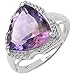 6.10 Carat Genuine Amethyst and White Diamond title=