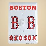 Boston Red Sox White Switch Plate Cover