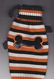 Favor Petco Halloween Multi Stripe Bone Dog Sweater [XS]