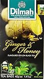 Dilmah Fun Teas, Ginger and Honey, 3.20-Ounce Boxes (Pack of 6)