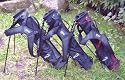 ROBIN HOOD MINI 6.5" GOLF STAND BAG - BLACK/BLUE