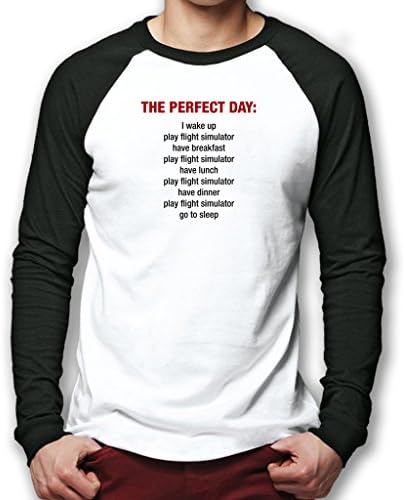 Sweet Long Men's- Medium- The Perfect Day - Flight Simulator Shirt