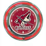 Trademark NHL Phoenix Coyotes 14 inch Diameter Neon Clock
