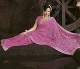 Pink Designer Georgette Latest Indian Dress Sari Saree