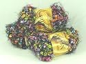 Nylon Loop Knitting Yarn 50g 10balls/Pk - Black/Rainbow