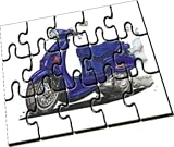Personalised Koolart Aprilla Habana Scooter Wooden A5 Jigsaw