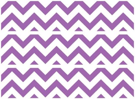 Chevron Print {Purple & White} Edible Cake Border Decorations