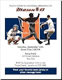 Detroit Tigers Colored Birthday Party Invitation