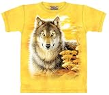 The Mountain Wolf Gaze Adult T-shirt