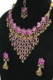Schmuckset Bollywood Sari Collier+Ohrringe+Tika SH350