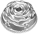 Fat Daddio's Cast Aluminum Petite Rose Pan