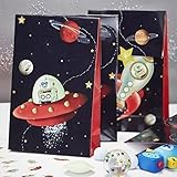 Ginger Ray Space Adventure Party Spaceship & Robot Kids Bags, Mixed