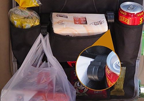 SANTHREE Multifunctional Car Seat Back Drinks/ Food/ iPad Holder Seatback Storage Bag Cool Wrap Bottle Bag (Green)