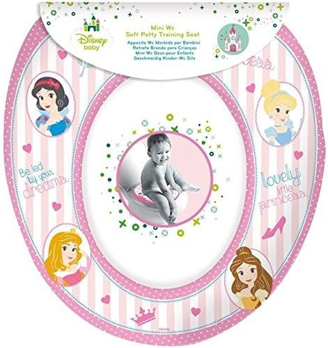 Disney Princess 'Royal' Kids Padded Toilet Seat Soft Potty Training Bath