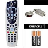 UK Sky Plus Remote + 2 Duracell Batteries + Magic Eye Remote Extender
