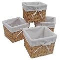 Milk Crates with Liners Set of 4 - Honey (Small)