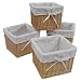 Milk Crates with Liners Set of 4 - Honey (Small)