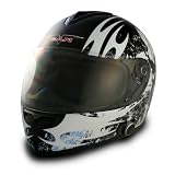 VCAN Blinc 136 Flat Black X Small Full Face Helmet with FEARLESS Graphics 51bLV95%2BayL. SL160 VCAN Blinc 136 Flat Black X Small Full Face Helmet with FEARLESS Graphics