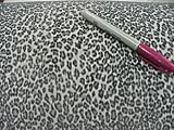 Fabric Flocked Velour Snow Leopard Upholstery E181