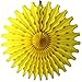 Devra Party 3-pack 18 Inch Large Honeycomb Tissue Paper Fan (Yellow)