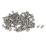【ノーブランド 品】ステンレス鋼　フラットヘッド　クロスねじ　パンヘッドねじ　M3x8mm　約１00個