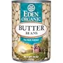 Eden Organic Butter Beans, No Salt Added, 15-Ounce Cans (Pack of 12)