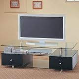 TV STAND TEMPERED GLS
