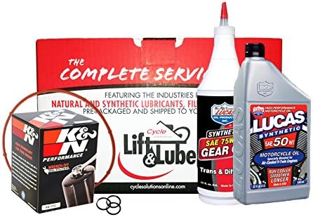 Harley Davidson Softail Complete Box of Lube with XL K&P Oil Filter with Lucas 20w-50wt Oil