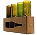 Refresh Glass Recycled Wine Bottle Glassware, 16-Ounce, 4-Pack