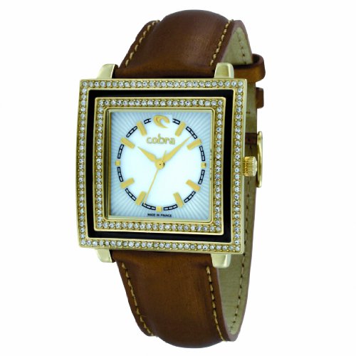 Cobra Damen-Armbanduhr Analog Leder braun CO187SG5L3 Preisvergleich