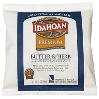 Idahoan Butter and Herb Mashed Potatoes, 16-Ounce Units (Pack of 6)