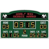 Soccer Sports Personalized Scoreboard Wall Mural