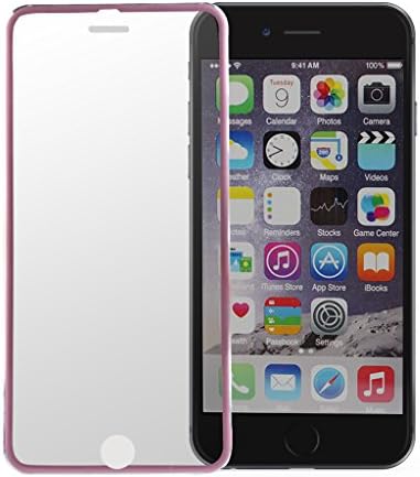 Inobel iPhone 6 Plus Screen Protector, Full Front Metal Frame & Built-in Tempered Glass Latest Design No Gap No Joint More Integrated into iPhone 6 Plus (Pink)