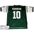 Chad Pennington Signed Jets Home Replica Jersey