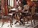 5pc Counter Height Dining Table & Stools Set in Brown Cherry Finish