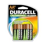 Duracell Pre Charged Rechargeable Nimh AA Batteries, 6-pack