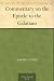 Commentary on the Epistle to the Galatians