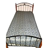 Reversible Wool Pashmina Bedspread Indian Bedding Sofa Throw Twin Size Bed Cover