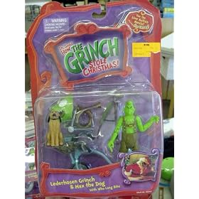 Lederhosen Grinch and Max the Dog by Dr Suess