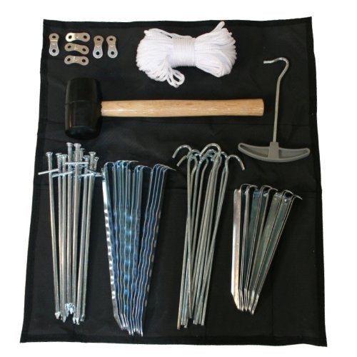 10T Zelt-Zubeh&ouml;r-Set TENT KIT, schwarz, 50 teilig Preisvergleich