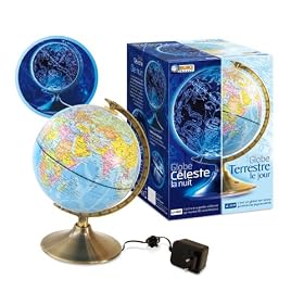 Earth & Constellation Globe, Uk Plug
