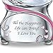 The Bradford Exchange My Daughter, I Wish You Musical Glitter Globe with Heart Charm and Glass Jewel