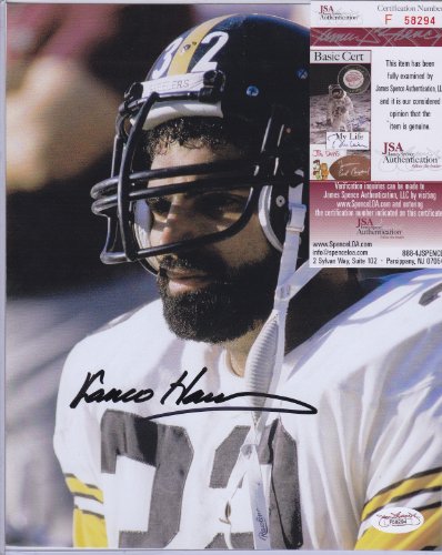 Franco Harris Pittsburgh Steelers Hof Signed Autographed Photo Jsa Coa Matching Numbers