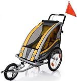 Fahrradanhänger Gelb Speedkid1 Qeridoo Kinderfahrradanhänger Kinderanhänger 1 Kind