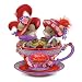 Charming Tails You're So Tea-Lightful Mice Wearing Red Hats Figurine: Friends Gift by The Hamilton Collection