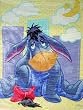 Eeyore Disney Twin Size 60" x 80" Royal Plush Raschel Throw Blanket
